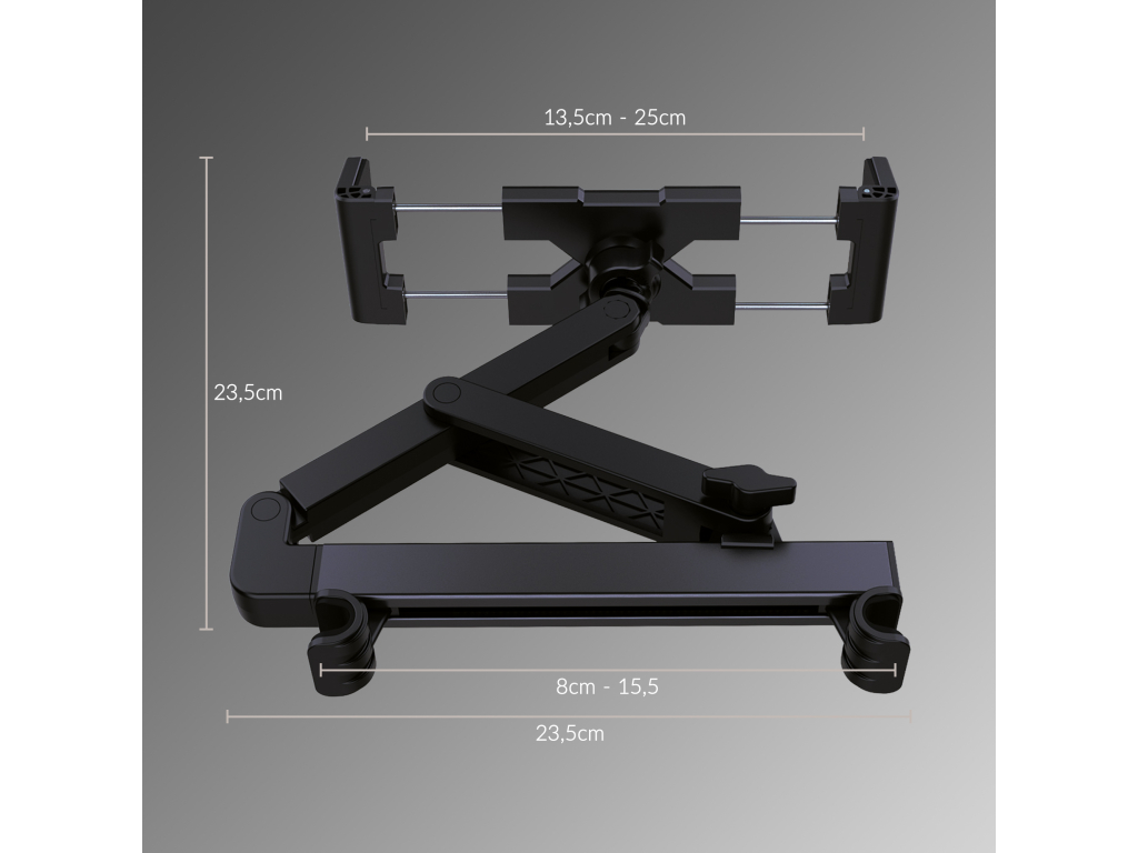 Mobilize Headrest Tablet & Smartphone Car Holder Black