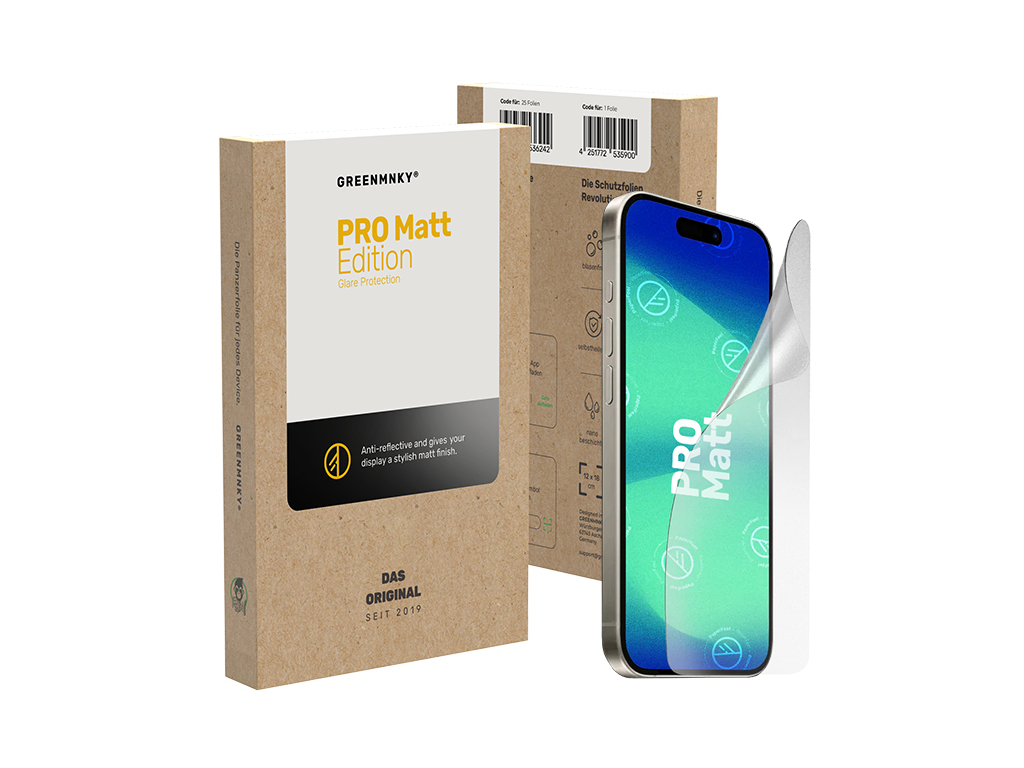 GREENMNKY PRO Matt Edition for Smartphone 7inch (25 stuks)