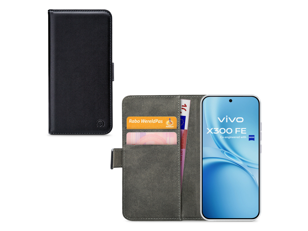 Mobilize Classic Gelly Wallet Book Case Vivo X300 FE Black