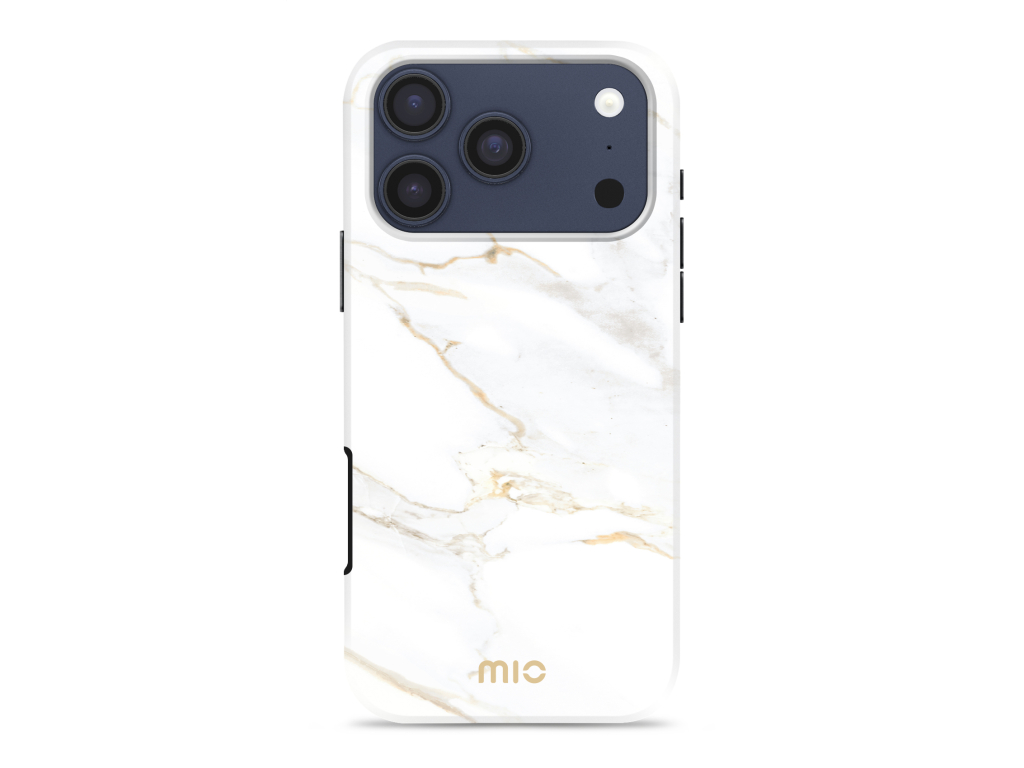MIO White Marble Magsafe Compatible for iPhone 17 Pro/18 Pro