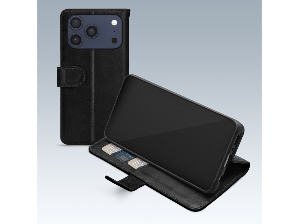 Mobilize Premium Gelly Wallet Book Case Apple iPhone 17 Pro Max/18 Pro Max Black