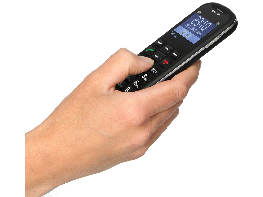 CM10 Alecto Big Button GSM 4G Black