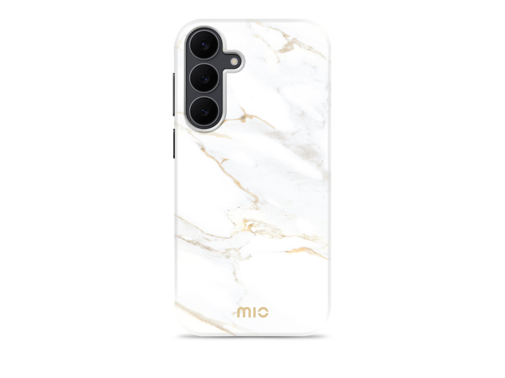 MIO White Marble Magsafe Compatible for Samsung S25 FE 5G/S26 FE 5G