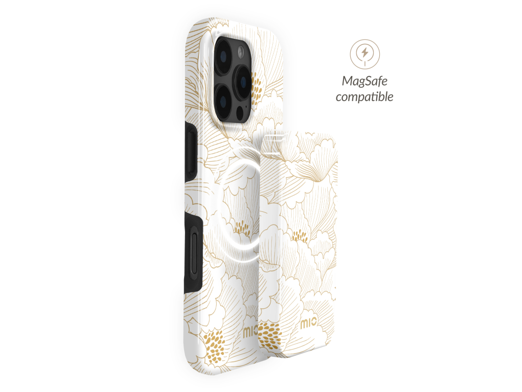 MIO Powerbank 5000mAh with Double sided Magsafe Compatibility White Roses - Glossy