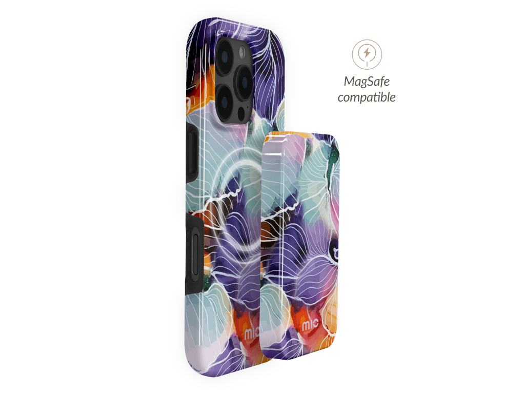 MIO Powerbank 5000mAh with Double sided Magsafe Compatibility Flowers - Glossy