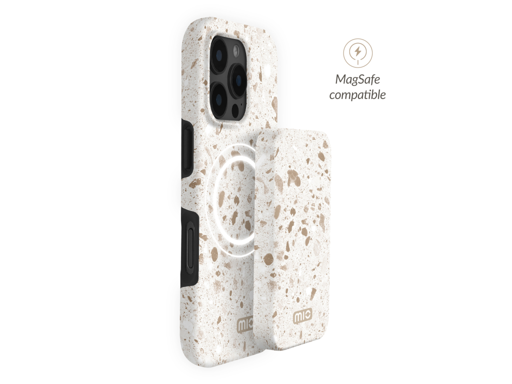 MIO Powerbank 5000mAh with Double sided Magsafe Compatibility Soft Terrazzo - Matt