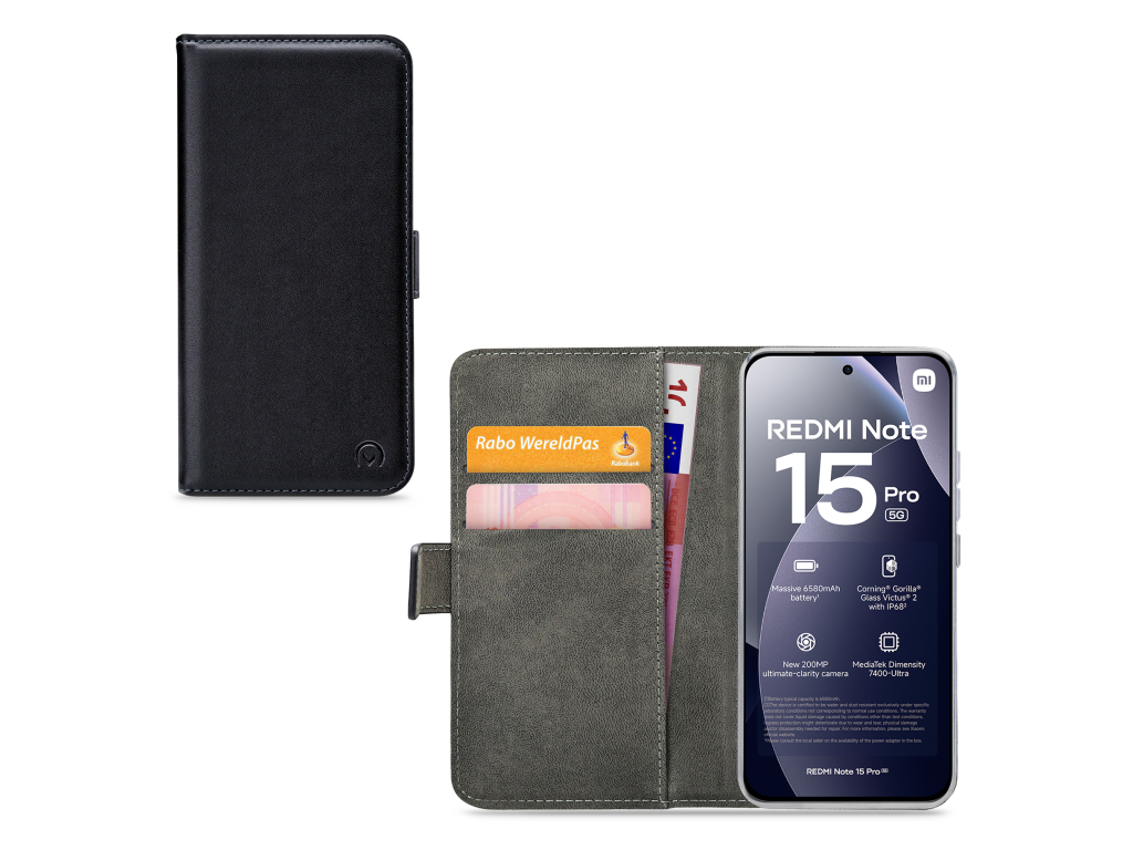 Mobilize Classic Gelly Wallet Book Case Xiaomi Redmi Note 17 Pro 5G Black