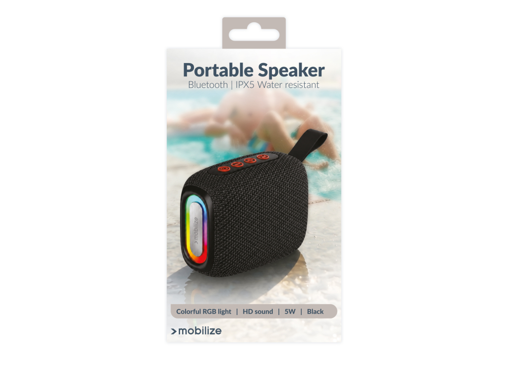 Mobilize Portable Bluetooth Speaker TWS Black
