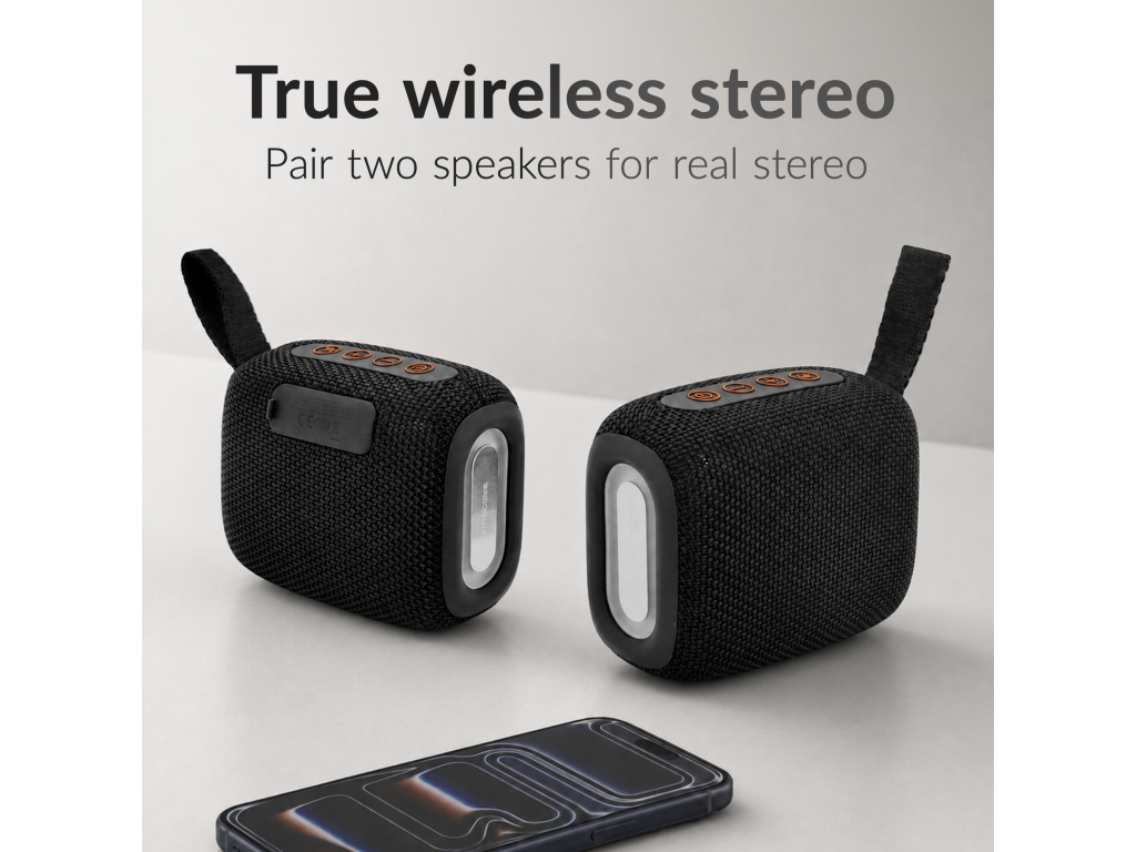 Mobilize Portable Bluetooth Speaker TWS Black