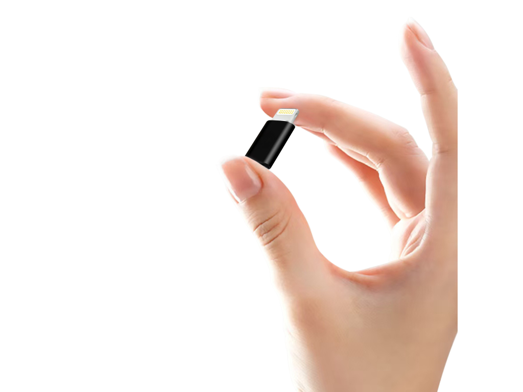 Xccess USB-C to Lightning Charging Adapter Black