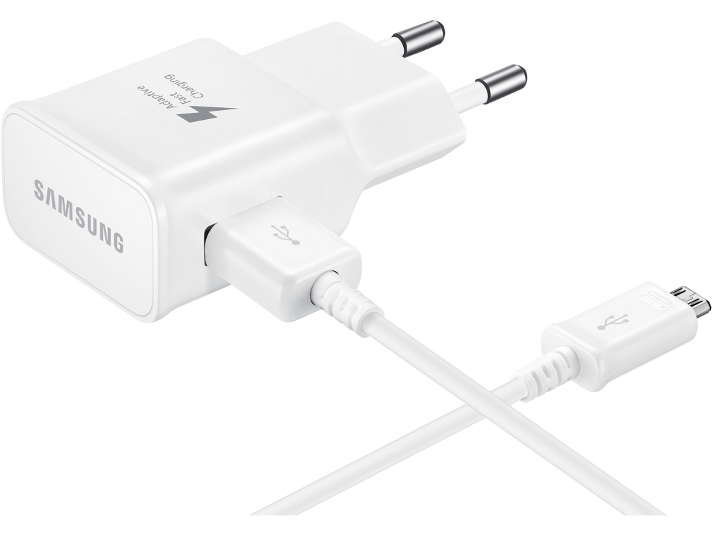 EP-TA20EWEUGWW Samsung Quick Travel Charger incl. Micro USB Cable 2.0A White Bulk