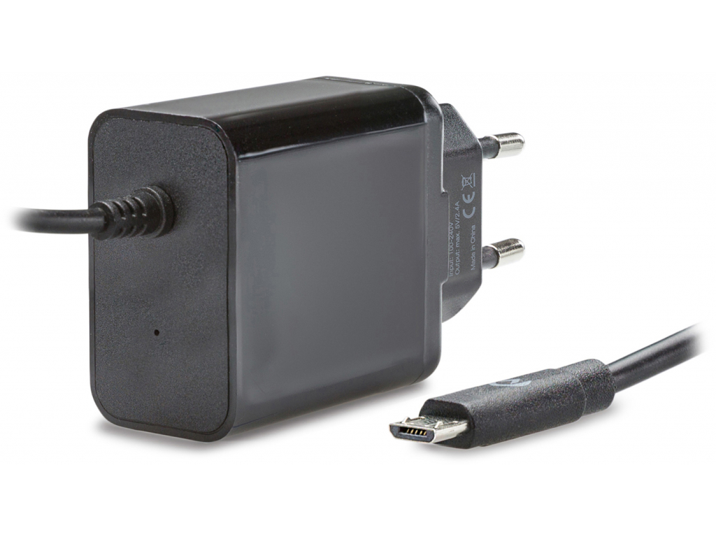 Mobilize Wall Charger Micro USB 12W 1m. Black