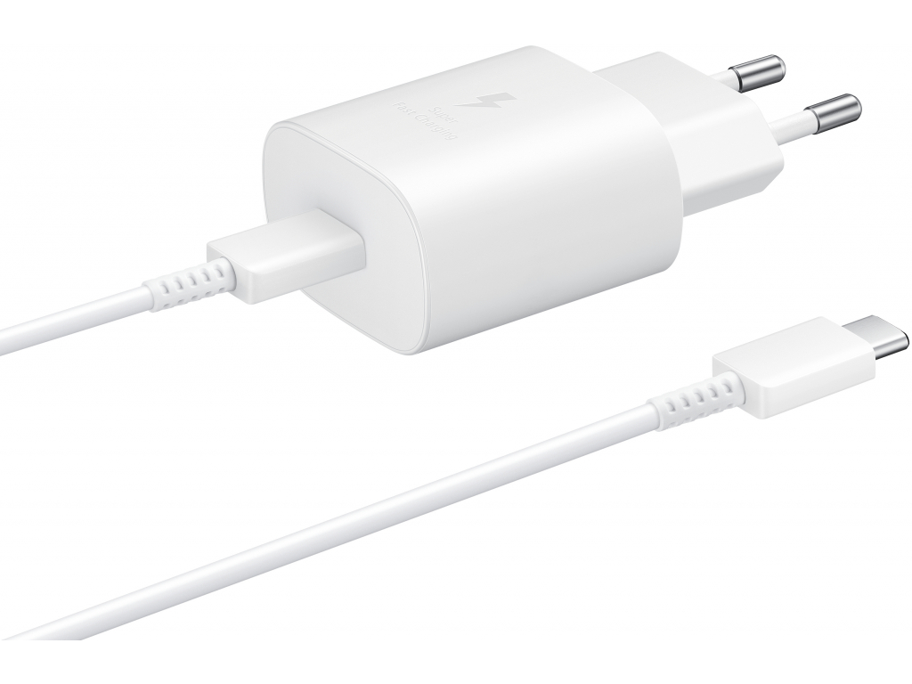 EP-TA800XWEGWW Samsung Super Fast PD Wall Charger USB-C incl. USB-C Cable 25W White