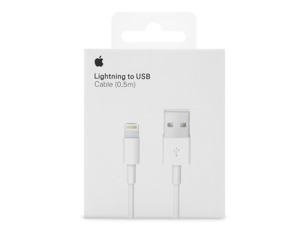 ME291ZM/A Apple Lightning to USB Cable 0.5m. White