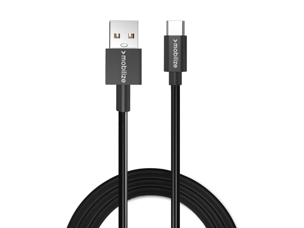Mobilize Charge/Sync Cable USB-C 1m. 15W Black