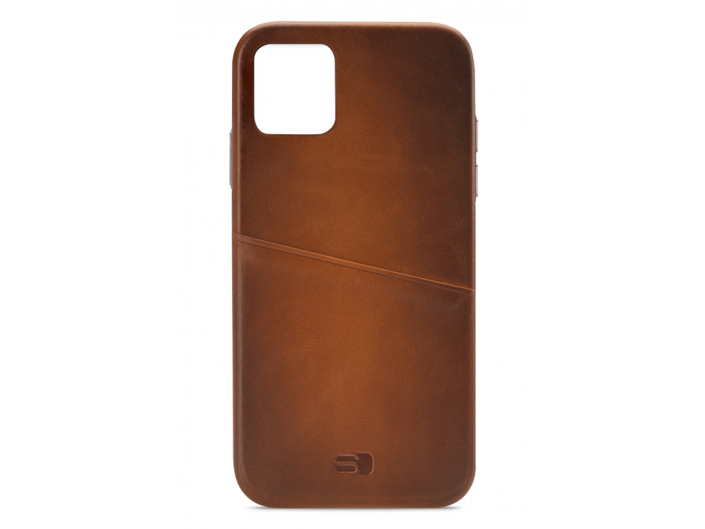 Senza Desire Leather Cover with Card Slot Apple iPhone 11 Burned Cognac