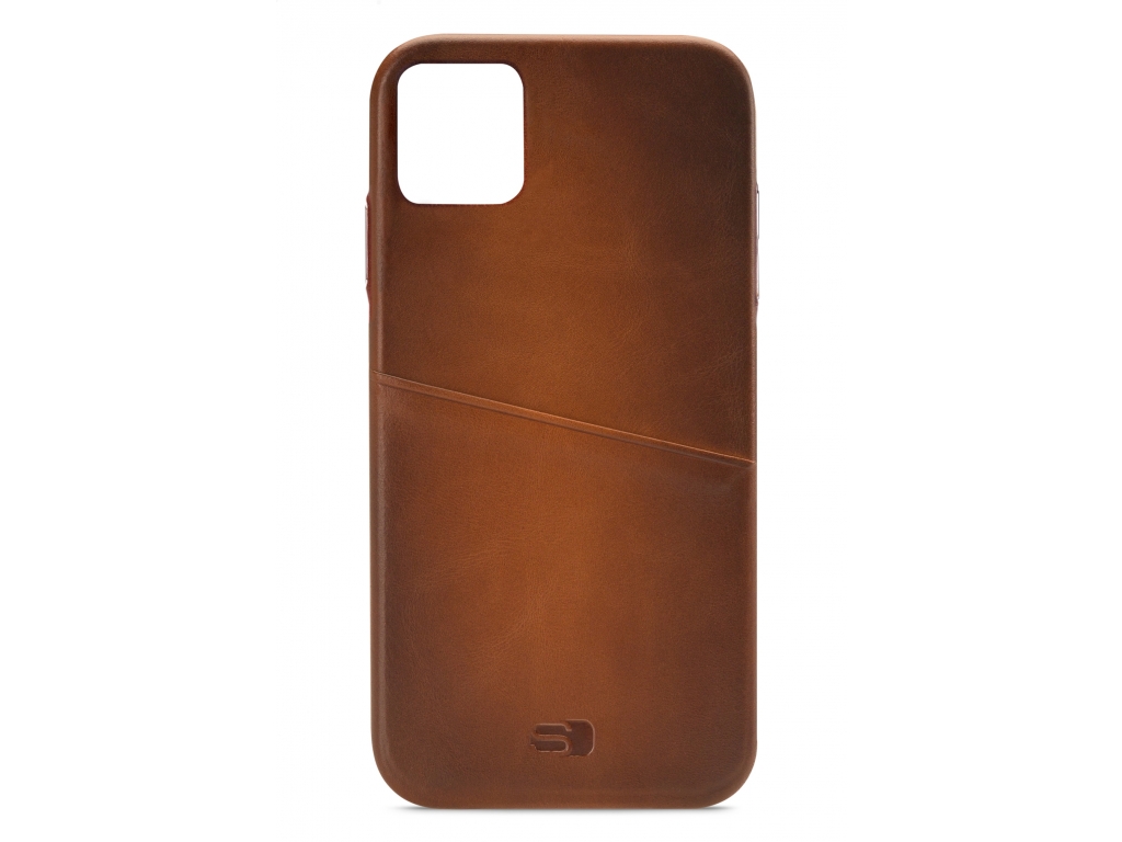 Senza Desire Leather Cover with Card Slot Apple iPhone 11 Pro Max Burned Cognac