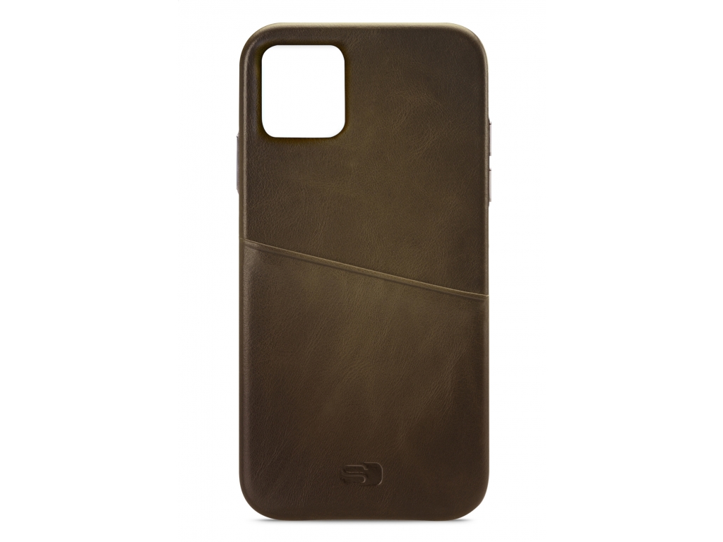 Senza Desire Leather Cover with Card Slot Apple iPhone 11 Pro Max Burned Olive
