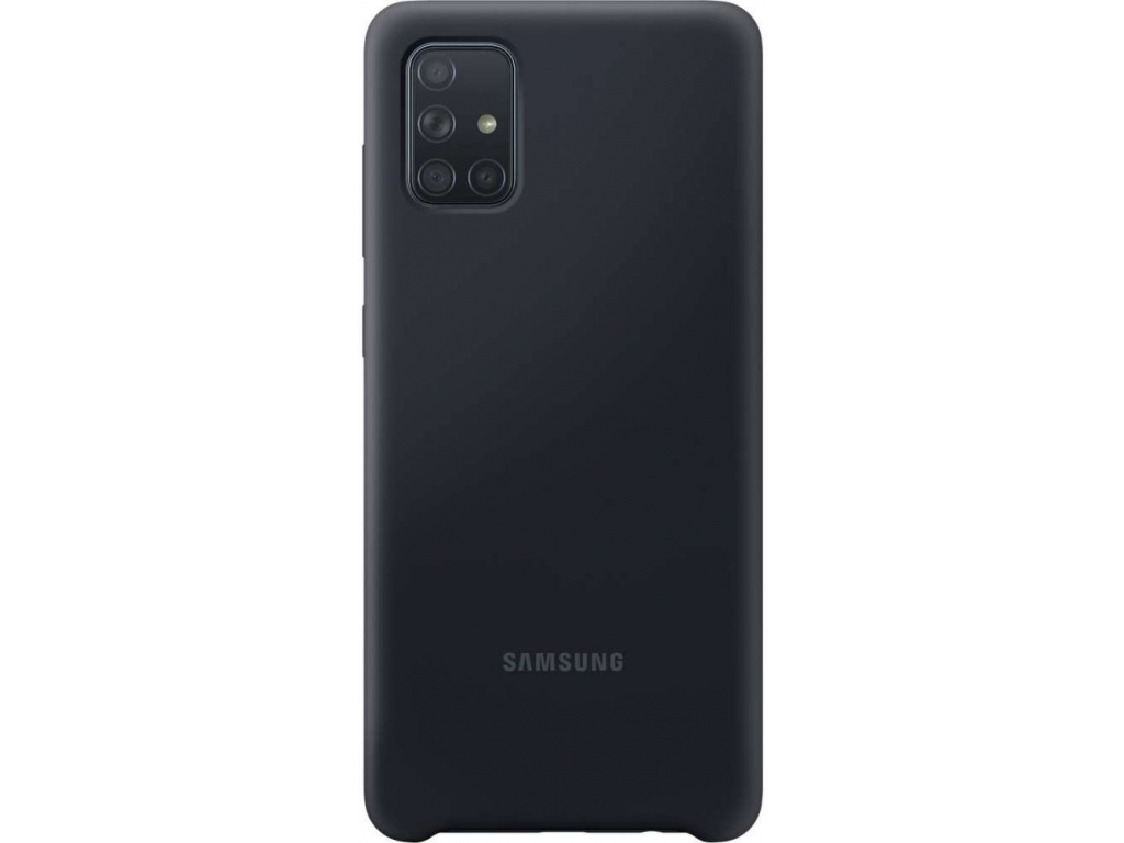 EF-PA715TBEGEU Samsung Silicone Cover Galaxy A71 Black