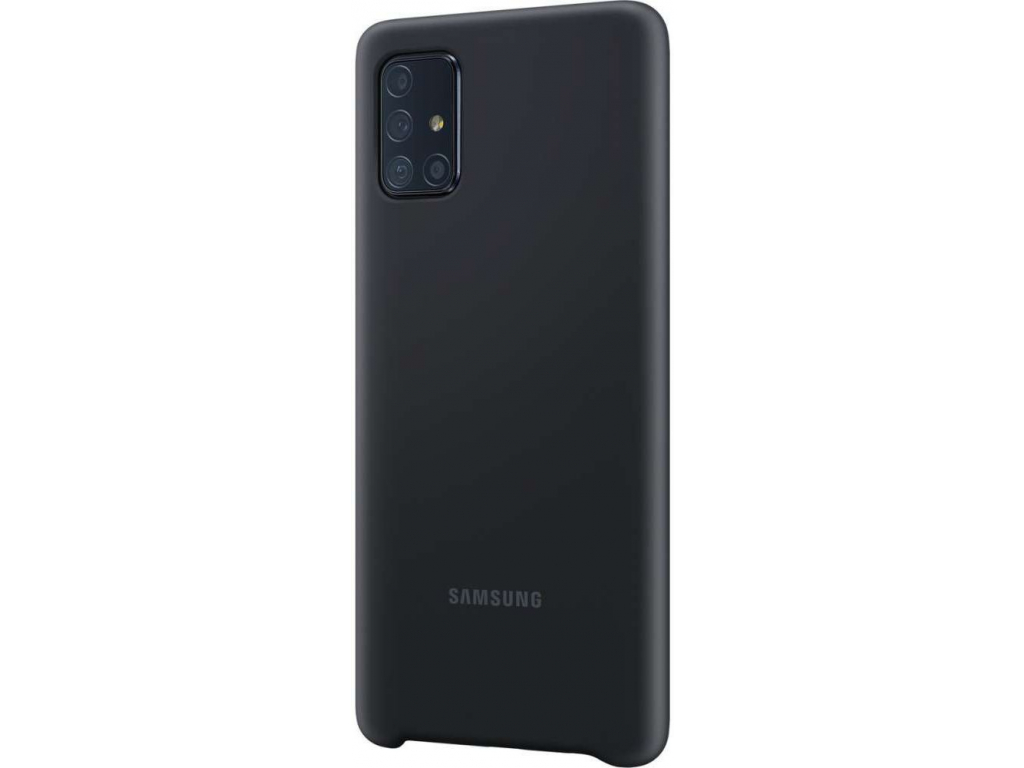 EF-PA715TBEGEU Samsung Silicone Cover Galaxy A71 Black