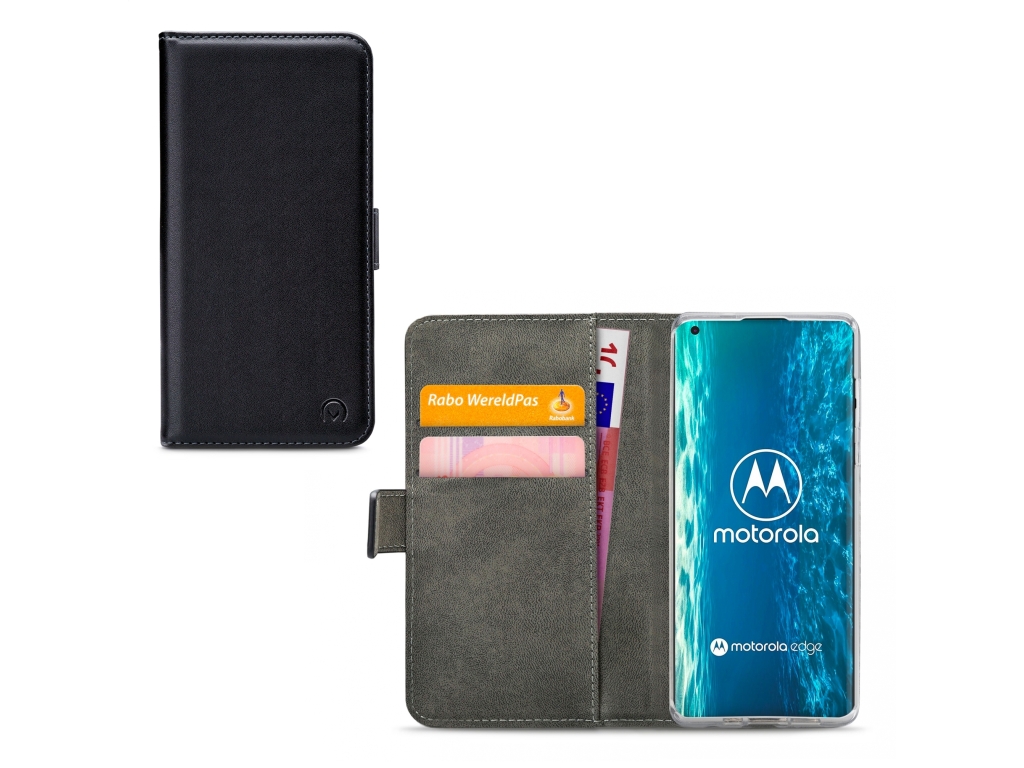 Mobilize Classic Gelly Wallet Book Case Motorola Edge Black