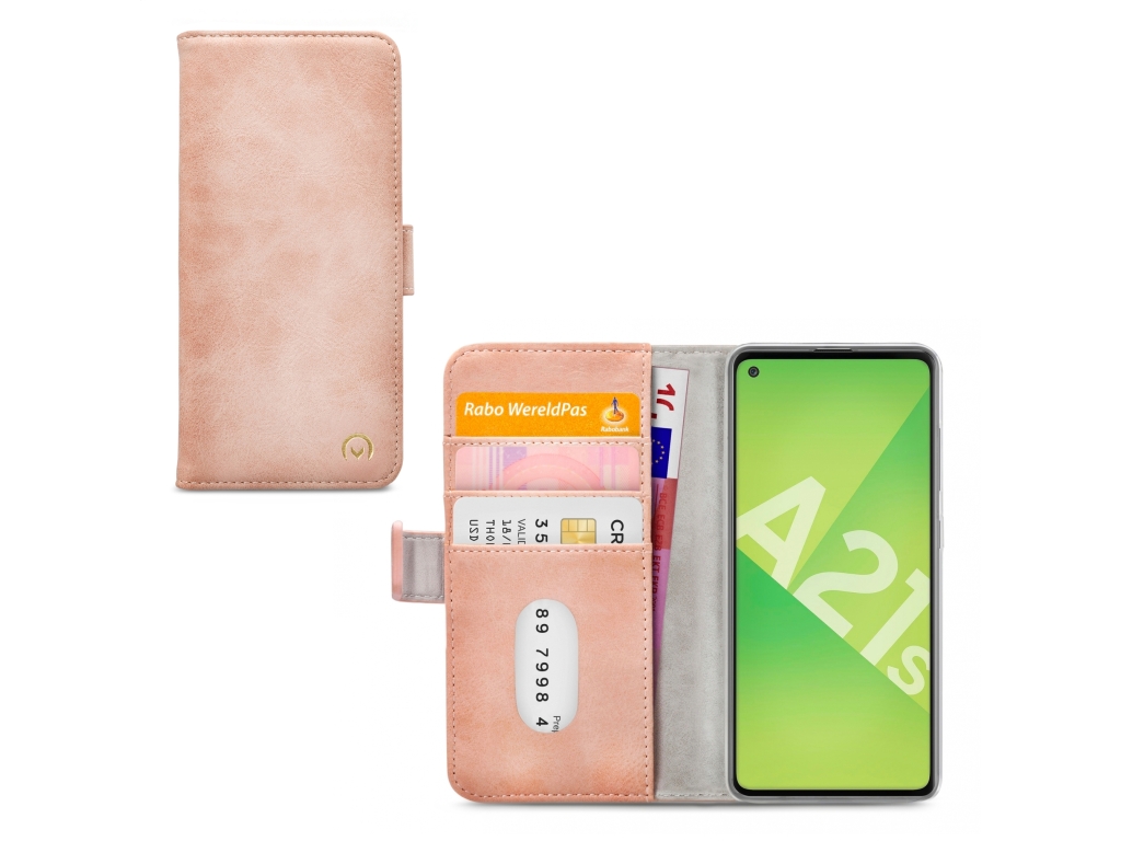 Mobilize Elite Gelly Wallet Book Case Samsung Galaxy A21s Soft Pink