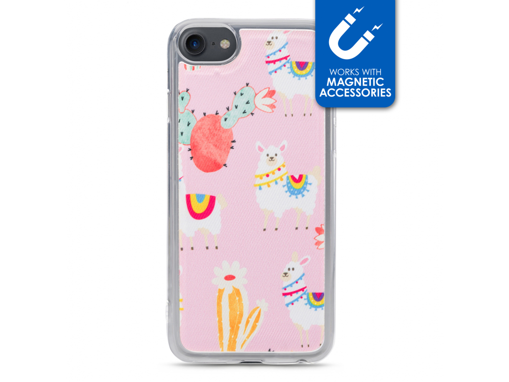 My Style Magneta Case for Apple iPhone 6/6S/7/8/SE (2020/2022) Pink Alpaca
