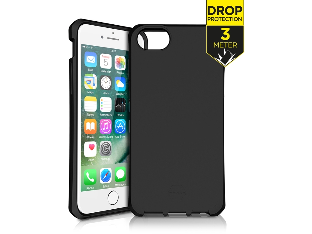 ITSKINS Level 2 SpectrumSolid for Apple iPhone 6/6S/7/8/SE (2020/2022) Plain Black
