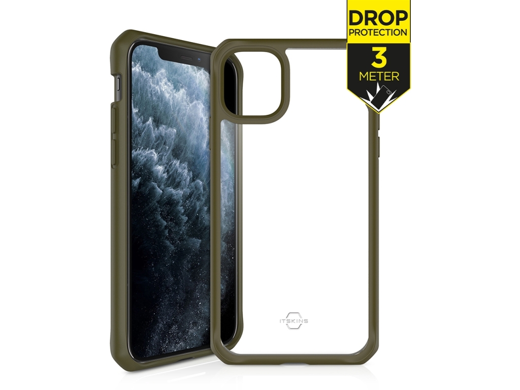 ITSKINS Level 2 HybridSolid for Apple iPhone 11 Pro Kaki/Transparent