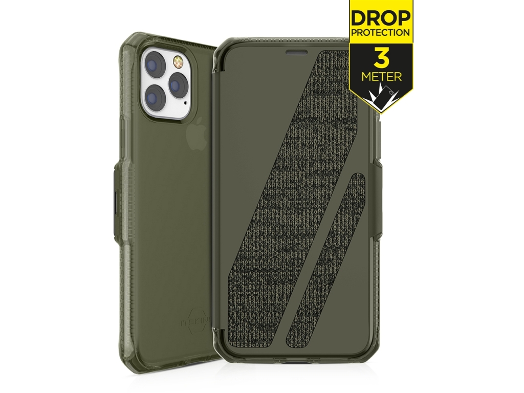 ITSKINS Level 2 SpectrumFolio for Apple iPhone 11 Pro Kaki