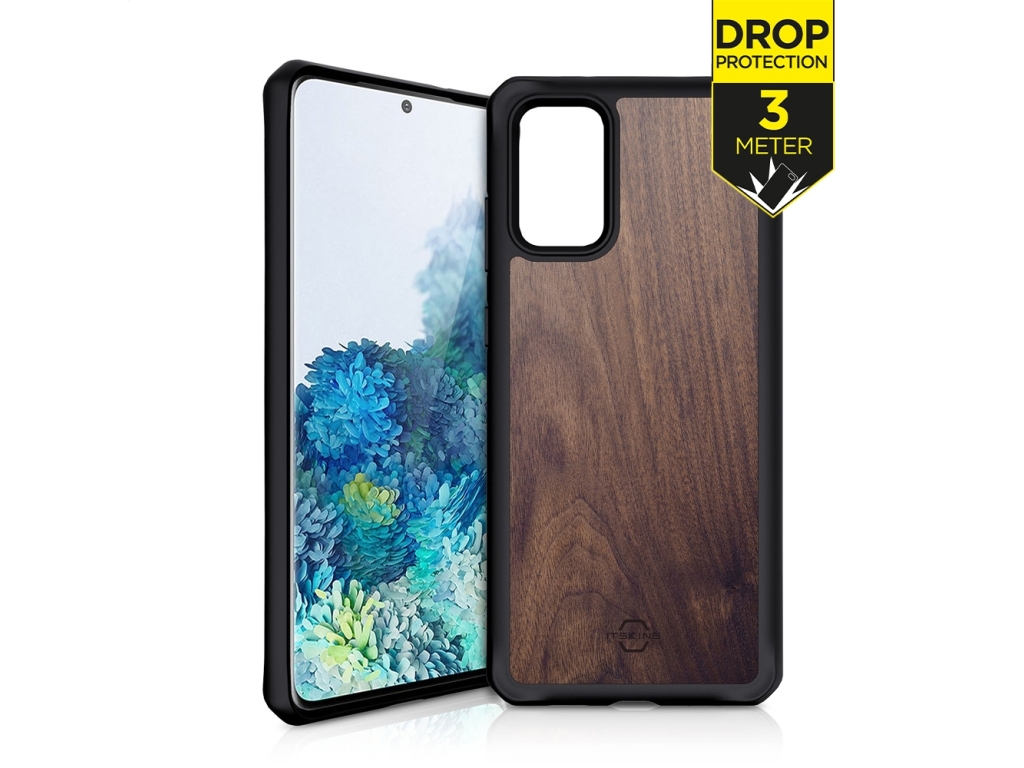 ITSKINS Level 2 HybridFusion for Samsung Galaxy S20+/S20+ 5G Dark Wood