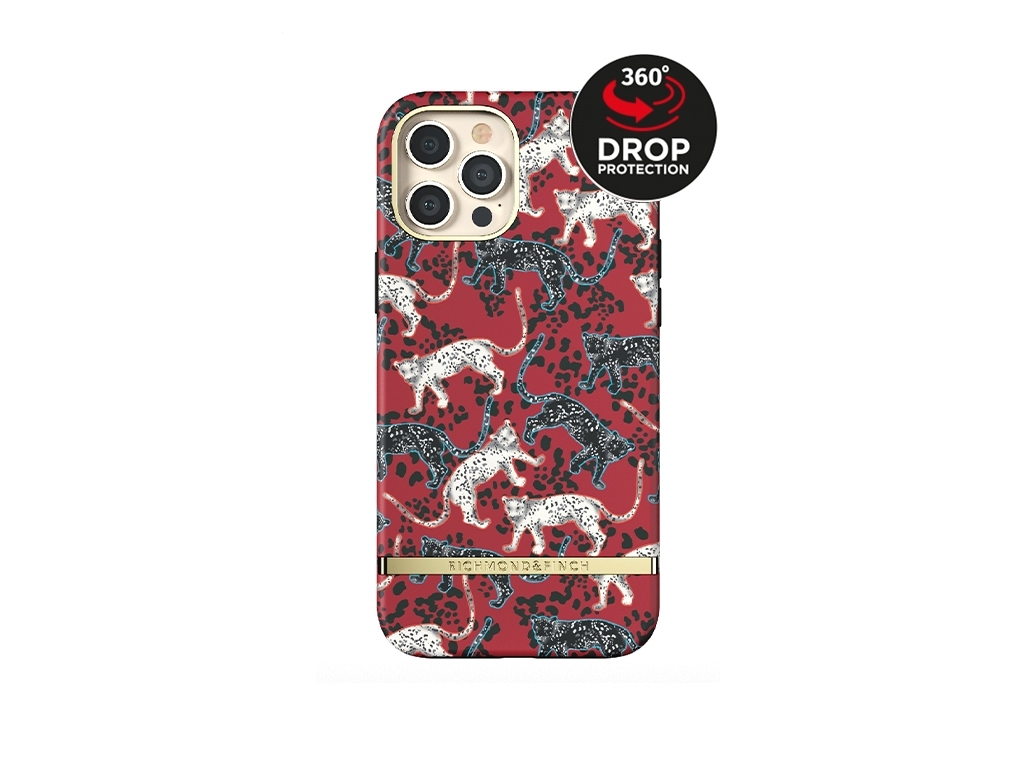 Richmond & Finch Freedom Series One-Piece Apple iPhone 12 Pro Max Samba Red Leopard