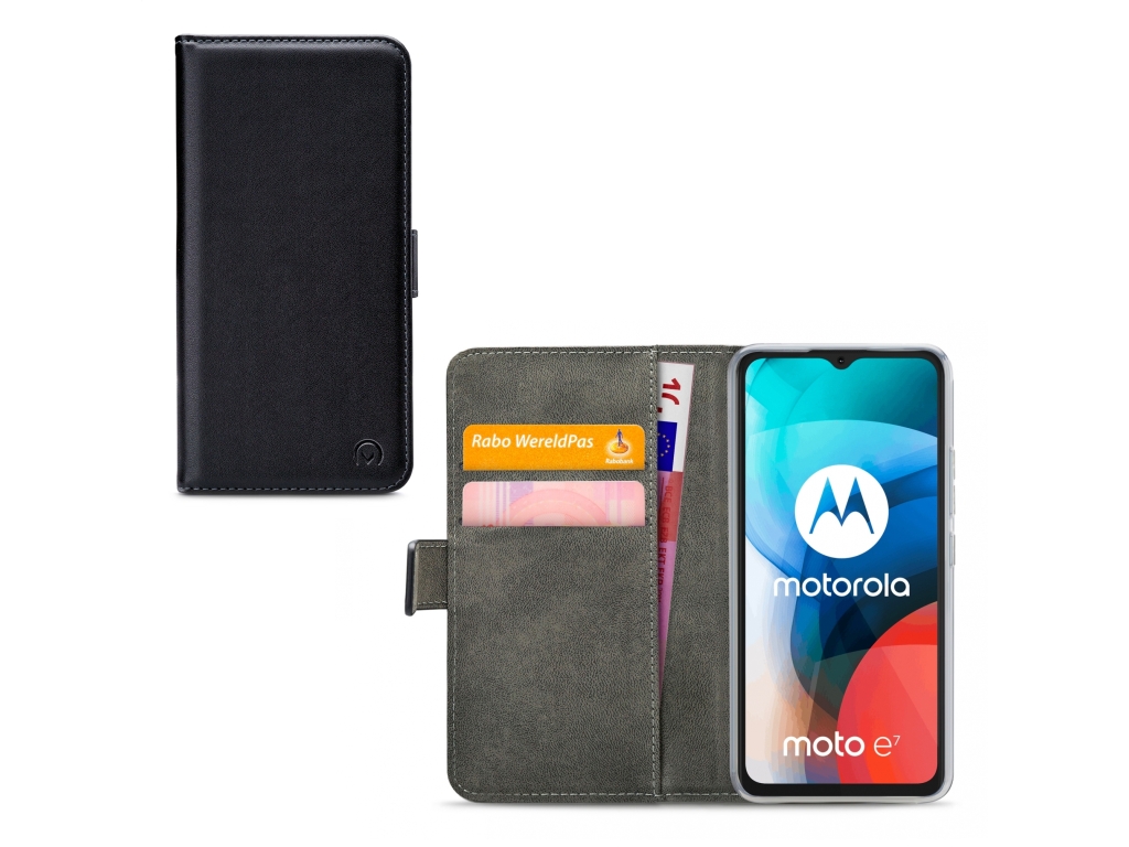 Mobilize Classic Gelly Wallet Book Case Motorola Moto E7 Black