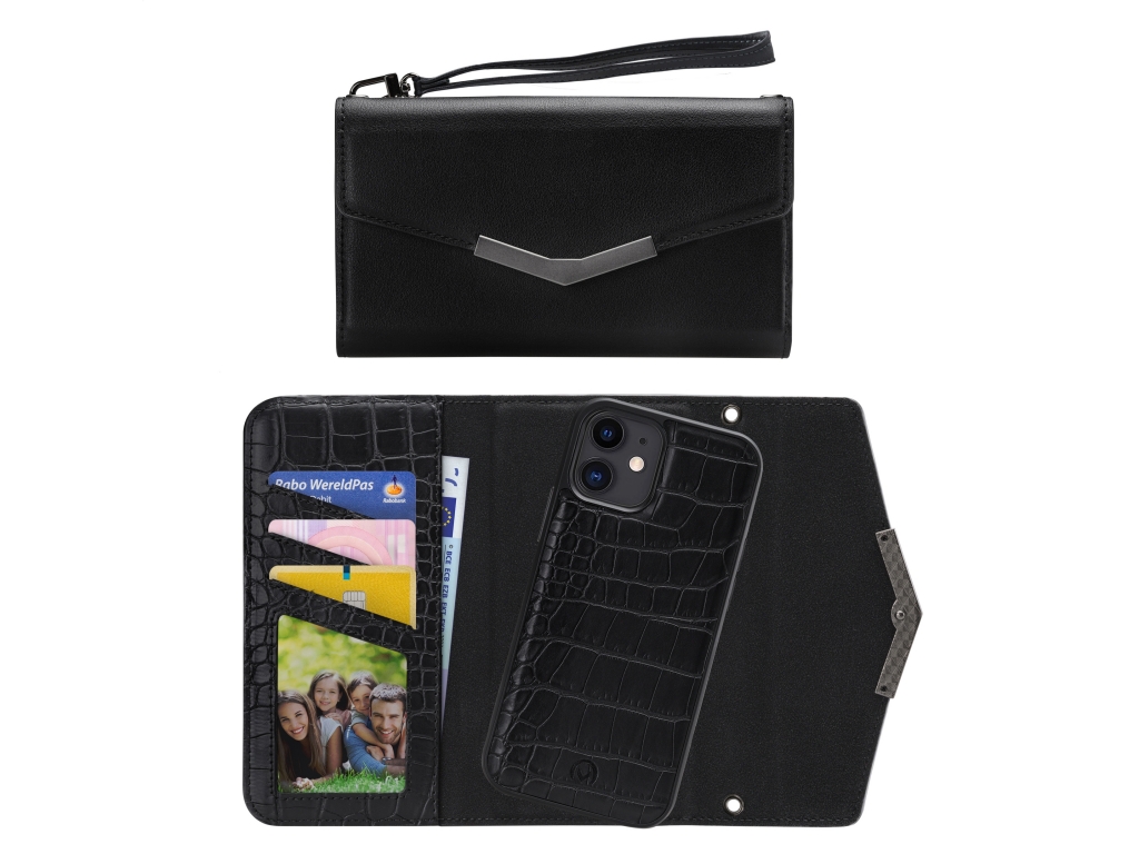 Mobilize 2in1 Elegant Magnet Clutch Apple iPhone XR/11 Black Croco