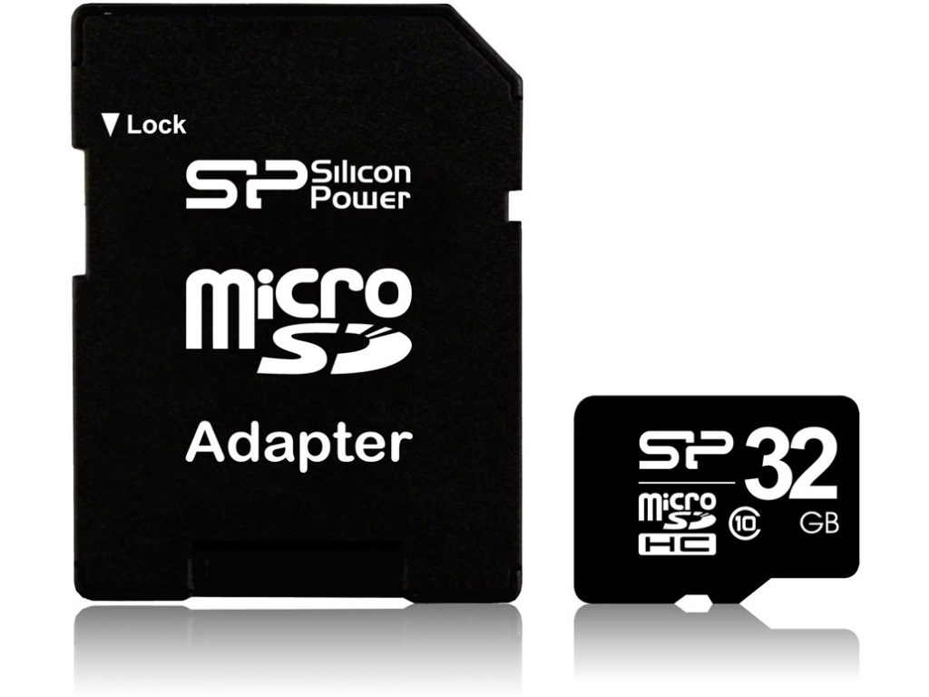 Silicon Power Micro SDHC incl. SD Adapter 32GB Class 10