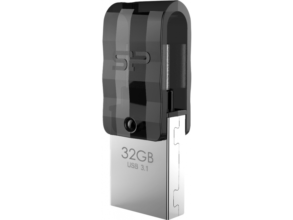 Silicon Power C31 Dual USB Pendrive Mobile 32GB USB-C Black