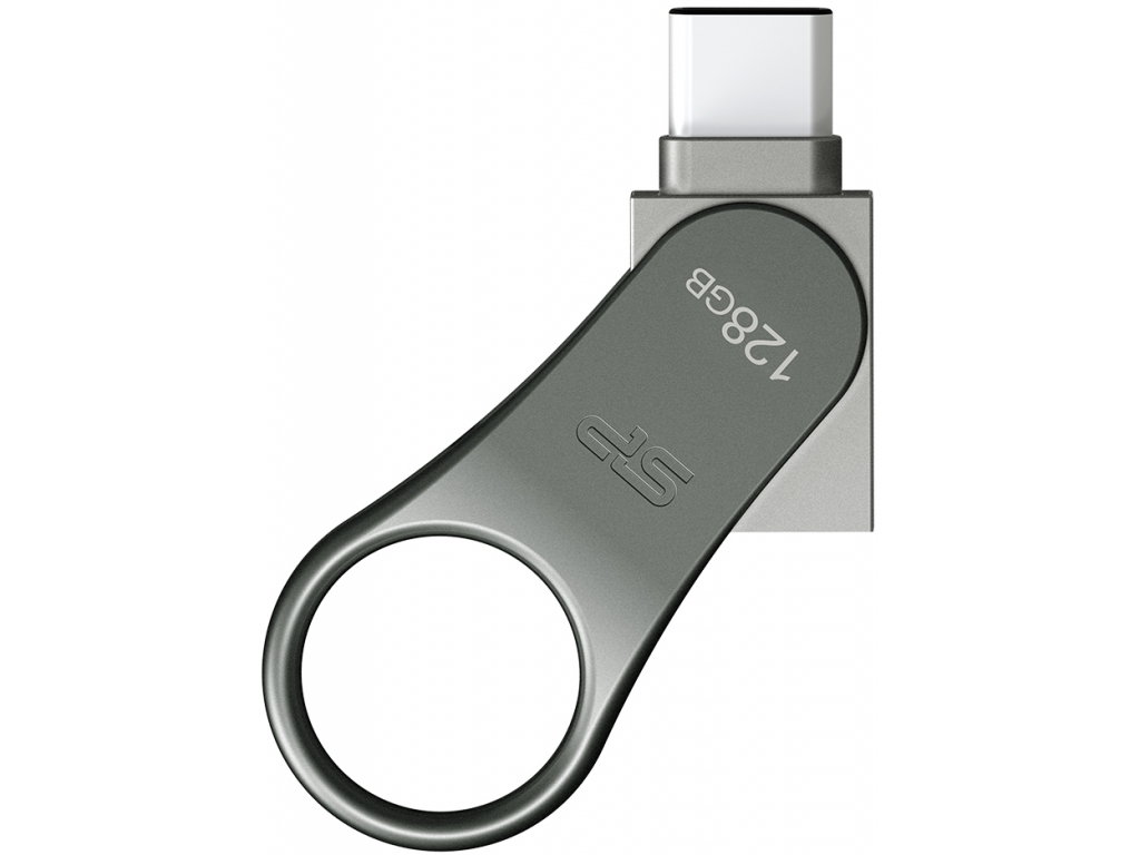 Silicon Power C80 Dual USB Pendrive Mobile 128GB USB-C Grey