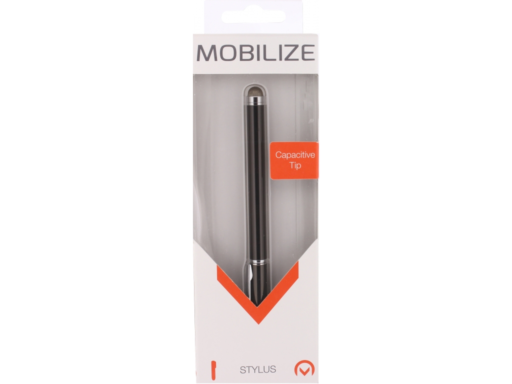 Mobilize Capacitive Stylus Pen 2-in-1 Metallic Black