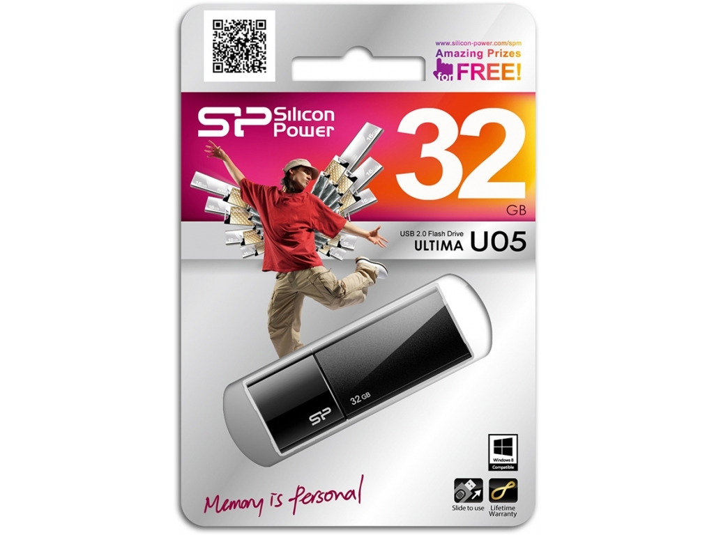 Silicon Power U05 Ultima USB Pendrive 32GB USB 2.0 Black