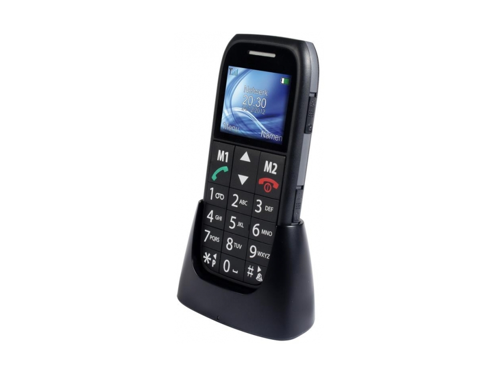 FM-7500 Fysic Big Button Comfort GSM Black actie pakket 5+1 gratis