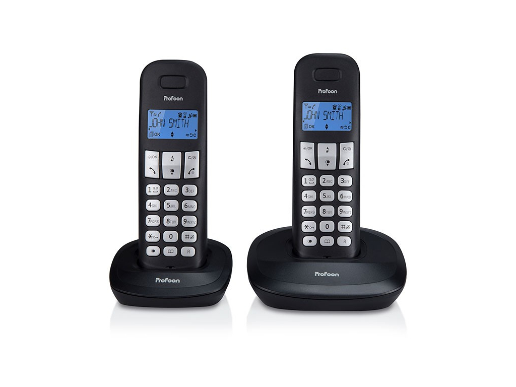 PDX-1120 Profoon DECT Telefoon Duo Black