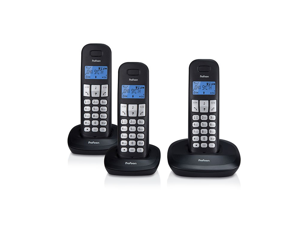 PDX-1130 Profoon DECT Telefoon Triple Black