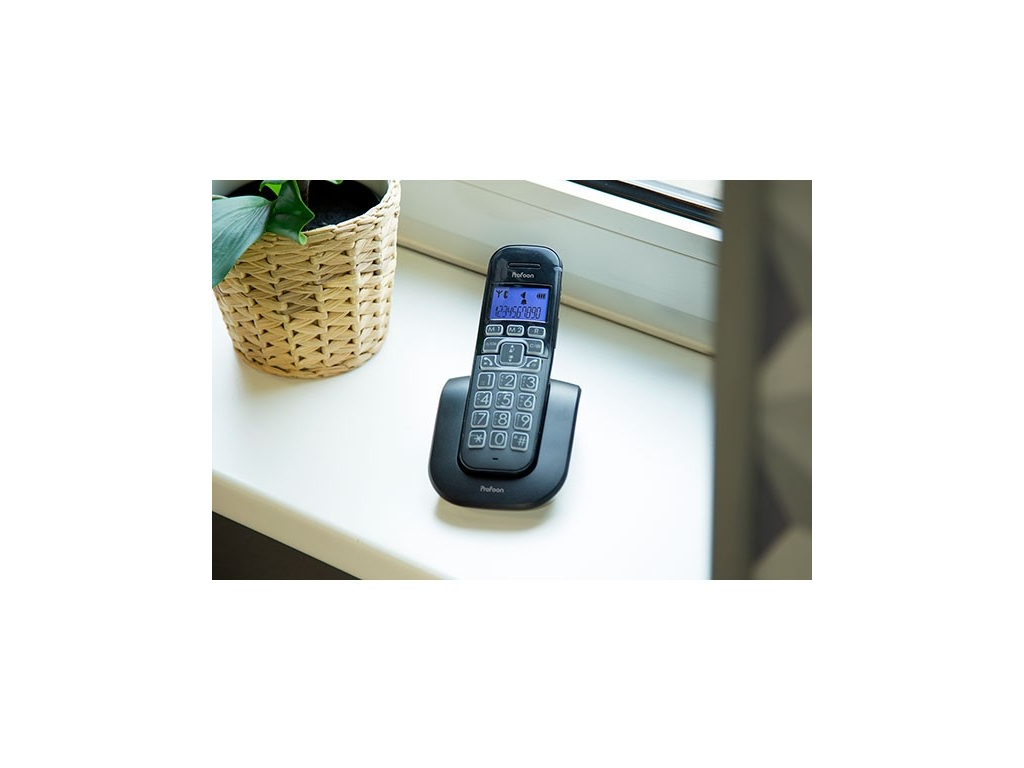 PDX-2808 Profoon Big Button DECT Telefoon Black