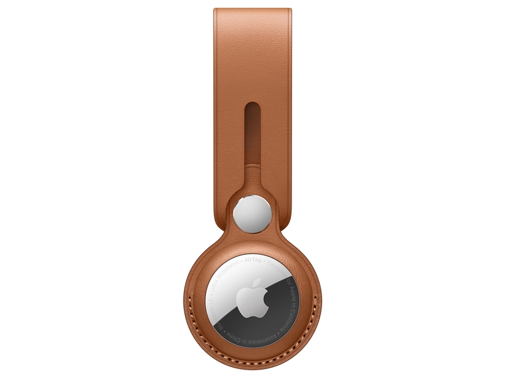 MX4A2ZM/A Apple Airtag Leather Loop Saddle Brown