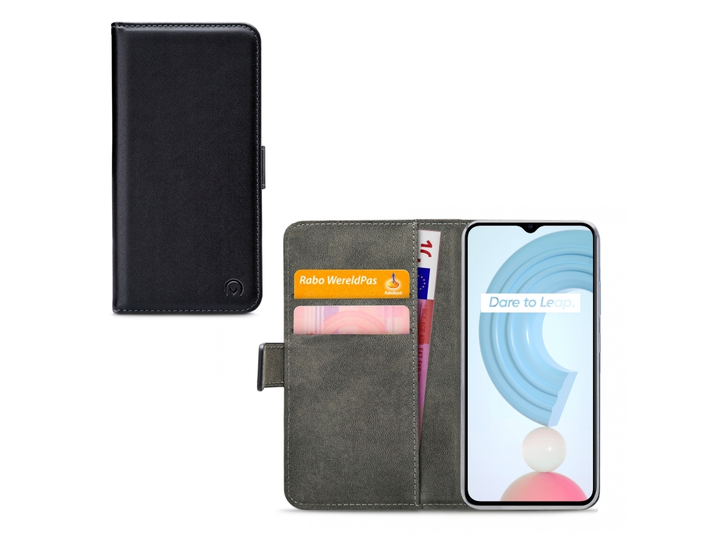 Mobilize Classic Gelly Wallet Book Case realme C21 Black