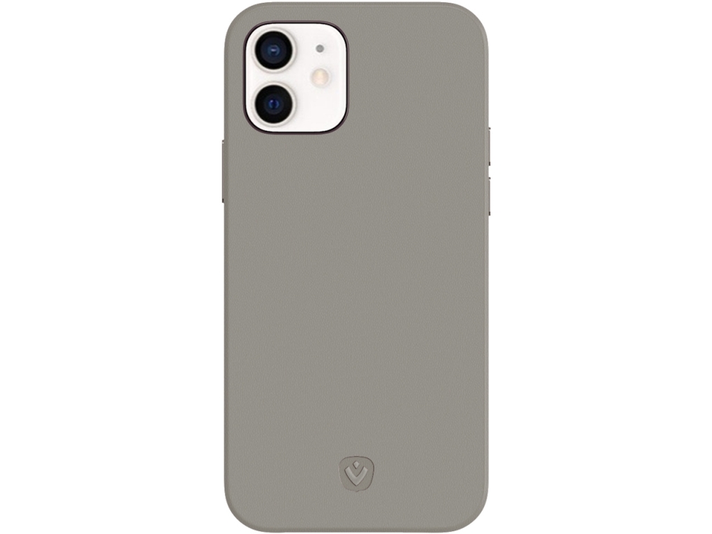 Valenta Leather Back Cover Snap Luxe Apple iPhone 12 Mini Grey