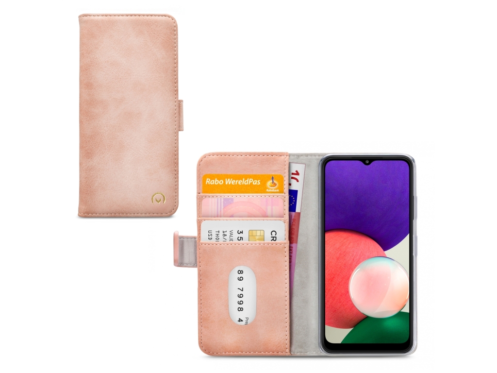 Mobilize Elite Gelly Wallet Book Case Samsung Galaxy A22 5G Soft Pink