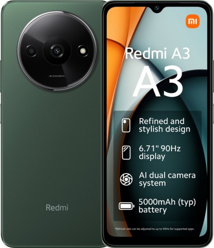 Redmi A3 64GB Green Grade Nieuw 