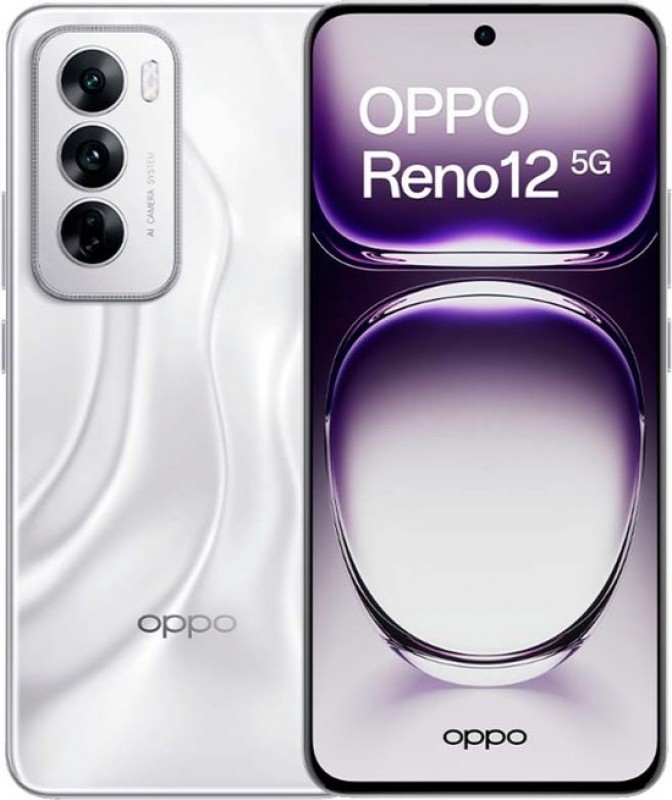 Reno12 12GB 5G 256GB Silver Grade Nieuw 