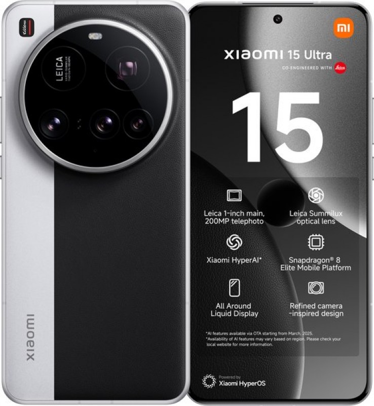 Xiaomi 15 Ultra 5G 512GB Silver Grade Nieuw 